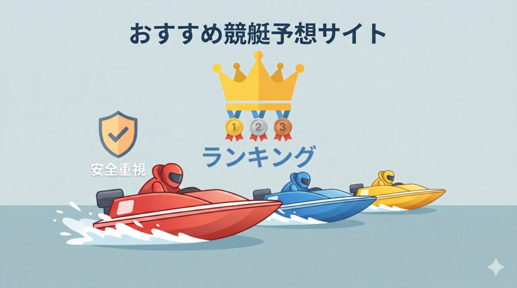 おすすめ競艇予想サイトランキング(安全重視)